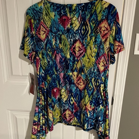 NINA LEONARD Tunic Shark bite MULTI Colour XL BNWT - Picture 8 of 8